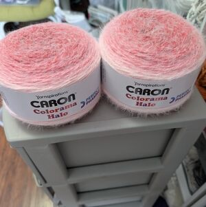 Caron Colorama Halo Yarn-NWTS- Rose Frost- Bundle Of 2